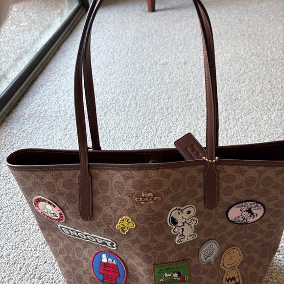 NWT Coach x Peanuts Limited Edition Monogram Tote – 75th Anniversary Snoopy - Picture 12 of 15